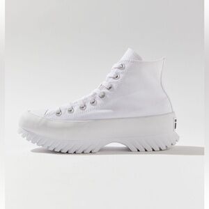 Converse White Platform High-Tops